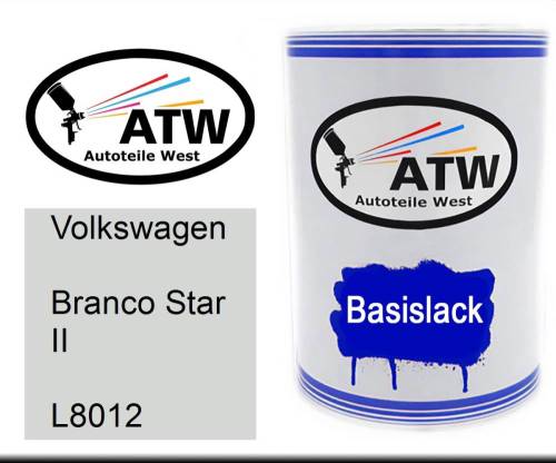 Volkswagen, Branco Star II, L8012: 500ml Lackdose, von ATW Autoteile West.
